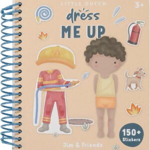 LITTLE DUTCH Aankleed- en stickerboek Jim & Friends