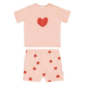 LASSIG 2-delige pyjama heart peach rose