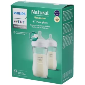 AVENT - Natural Response Glazen Zuigfles SCY933/02 DUO