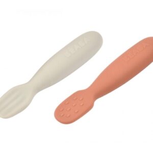 BEABA - Pre Spoons - terracotta / grey