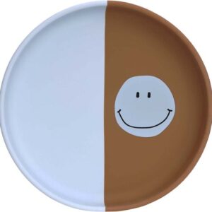 LASSIG - Silicone Plate Happy Rascals Smile sky blue