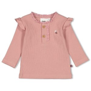 FEETJE - Longsleeve Rib - Blooming Meadow - Roze