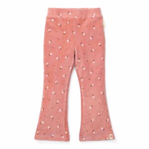 LITTLE DUTCH - Girls Winter - Flared Broek - Warm Rose Flowers